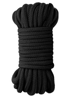 Черная веревка для бондажа Japanese Rope - 10 м.