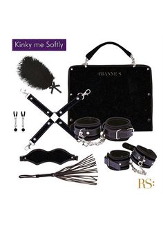 БДСМ-набор в черном цвете Kinky Me Softly