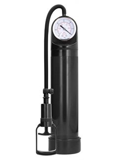 Черная вакуумная помпа с манометром Comfort Pump With Advanced PSI Gaug