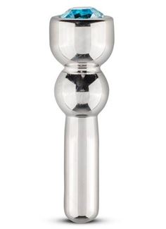 Серебристый уретральный стимулятор Sinner Penis Plug With Diamond - 5 см.