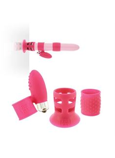 Набор розовых насадок на вибратор Vibrator Upgrade Kit