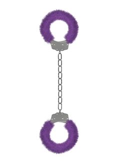 Фиолетовые кандалы Beginner s Legcuffs Furry Purple