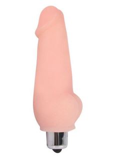 Телесный мини вибратор Vibrator Mini (9,5 см)