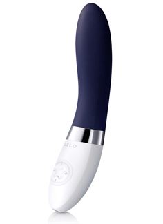 Синий перезаряжаемый вибратор Liv 2 Blue - 17,4 см.