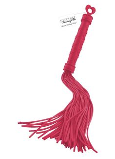 Красная многохвостая плеть Silicone Bondage Whip