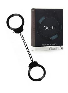 Черные оковы на ноги Pleasure Legcuffs