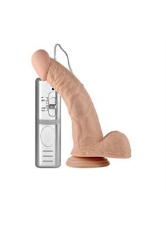 Вибратор телесного цвета Real Extreme Curved - 21,5 см.