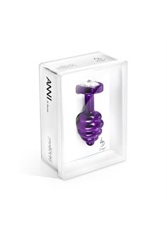 Фиолетовый винтовой плаг ANNI Ano purple T1 - 5 см. 