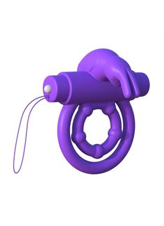 Эрекционное кольцо на пенис и мошонку с вибрацией Remote Control Rabbit Ring