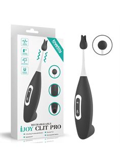 Черный вибратор для точечной стимуляции IJOY Rechargeable Clit Pro Vibrator (19 см)