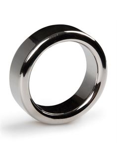 Серебристое эрекционное кольцо Sinner Metal Cockring Size L