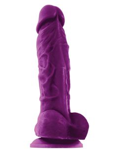 Фиолетовый фаллоимитатор на присоске ColourSoft 5" Soft Dildo (17,8 см)