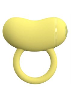 Желтое виброкольцо на пенис ENZO COUPLES RING 