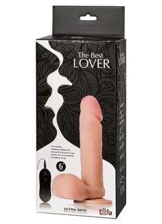 Реалистичный вибратор The Best Lover 6 с присоской - 20 см.