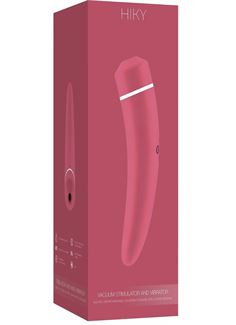Розовый вакуумный клиторальный вибромассажер Personal vibrator HIKY