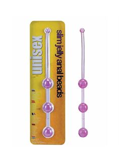 Гелевые анальные шарики малого диаметра SLIM JELLY ANAL BEADS (1,5 см)