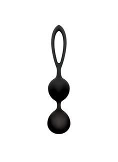Чёрные вагинальные шарики из силикона BLACKBERRIES PUSSY SILICONE 