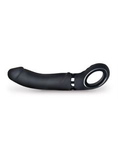 Реалистичный чёрный вибратор Fun Toys GJack - 22 см.
