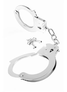 Металлические серебряные наручники Designer Metal Handcuffs