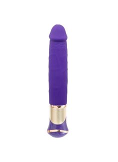 Фиолетовый вибратор ECSTASY Deluxe Rowdy Dong (21,5 см)