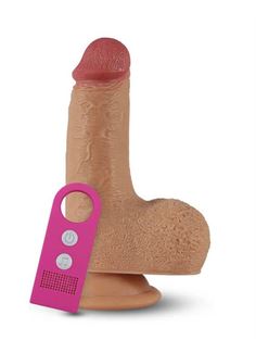 Кофейный вибратор Nature Cock Gabe 6 с голосовым приёмником (15 см)