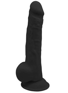 Черный реалистичный фаллоимитатор Real Love 9.5" Premium Silicone Dildo Black (24 см)