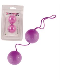 Фиолетовые вагинальные шарики X-ORGASM BALLS (3 см)