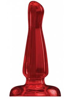 Красный анальный стимулятор Bottom Line 5 Model 3 Acrylic Red - 13 см.