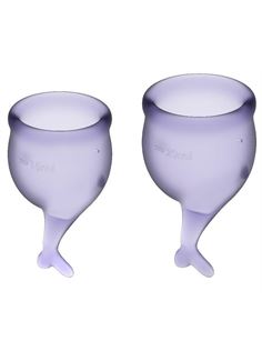 Набор фиолетовых менструальных чаш Feel Secure Menstrual Cup