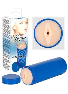 Вибромастурбатор-вагина Pussy to go mini vibrating 