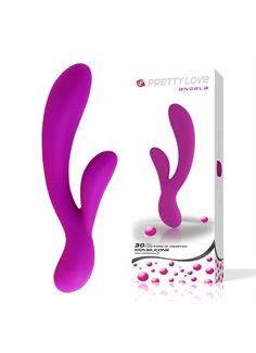 Перезаряжаемый фиолетовый вибратор Pretty Love Angela - 21 см.