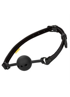 Черный силиконовый кляп-шар Breathable Ball Gag