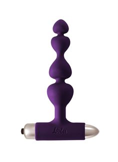 Фиолетовая анальная вибропробка-елочка New Edition - Excellence (15 см)