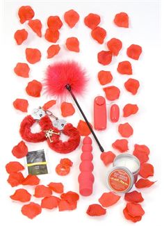 Подарочный набор секс-игрушек и аксессуаров RED ROMANCE GIFT SET