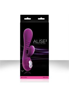 Фиолетовый вибромассажер Alise 2 Purple - 11,6 см.
