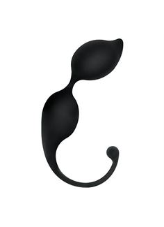 Чёрные вагинальные шарики TRIGGER SILICONE BLACKY