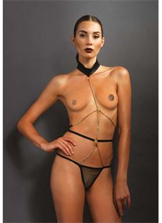 Откровенный тедди из цепочек HALTER CHAIN TEDDY