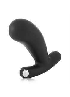 Черный массажер простаты Nuo Vibrating Butt Plug с вибрацией (10 см)