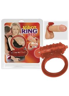 Красное эрекционное виброкольцо Vibro Ring Red