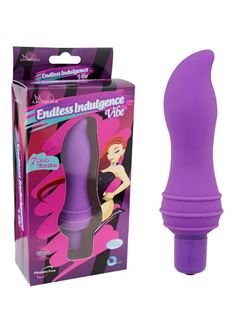 Фиолетовый рельефный вибростимулятор Endless Indulgence Vibe (12 см)