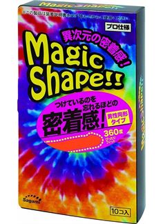 Презервативы Sagami Xtreme Magic Shape с ребристым швом - 10 шт.
