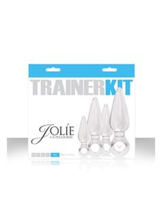 Набор из 4 прозрачных анальных пробок Jolie Trainer Kit