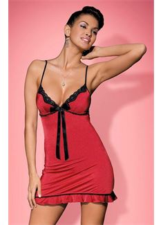 Эластичный беби-долл с игривым бантом Calypso Chemise