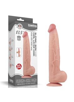 Телесный фаллоимитатор 13.5" King Sized Sliding Skin Dual Layer Dong (34 см)