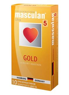 Презервативы Masculan Ultra 5 Gold с ароматом ванили (10 шт)