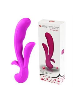 Перезаряжаемый вибратор Stamen Pretty Love - 21 см.