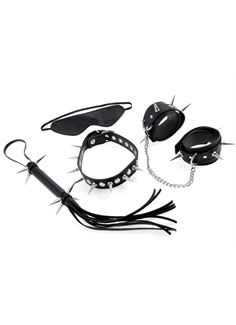 Чёрный набор для бодажа Rock Hard Bondage Kit