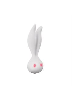 Белый вибромассажёр с ушками Go-Go Rabbit - 13,5 см.