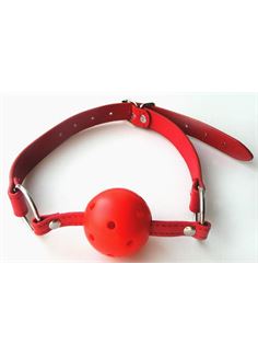 Красный пластиковый кляп-шарик Ball Gag