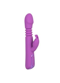 Фиолетовый вибратор кролик Elite Thrusting Rabbit с возвратно-поступательными движениями (23,5 см)